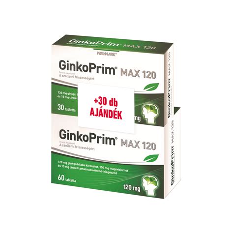 Walmark GinkoPrim MAX 120mg Tabletta MyPharma