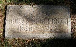 John Alexander Henderson 1846 1923 Find A Grave Memorial