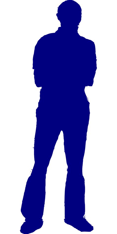 Silhouette Man Standing Png