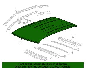 Cadillac Xt Roof Panel Gmpartsdirect