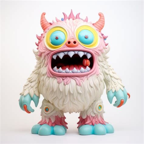 Premium Photo Playful Monster Vinyl Toy With Realistic Detailing