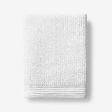 The Company Store Green Earth Quick Dry White Solid Cotton Bath Towel Vh70 Bath White The Home