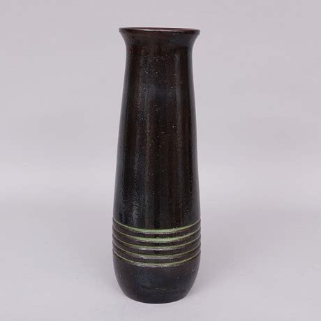 Floor Vase Glazed Earthenware Vesuvius Ingrid Atterberg Upsala