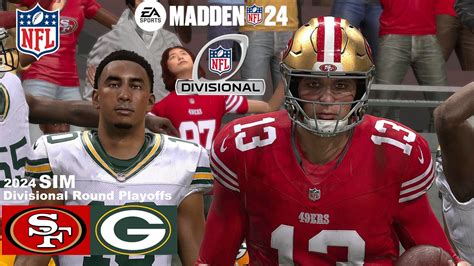 Madden 24 49ers Vs Packers Divisional Round Playoff Game Full