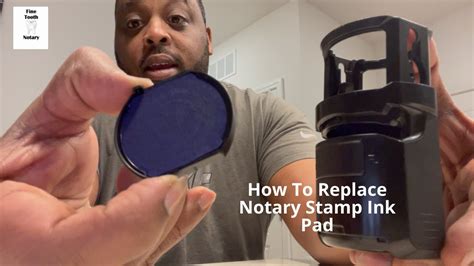 How To Replace Notary Stamp Ink Pad YouTube