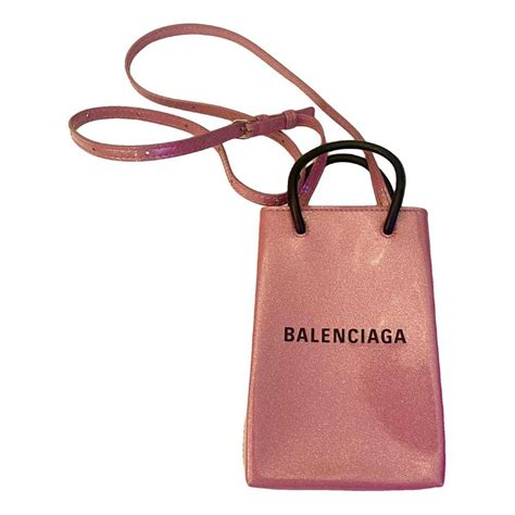 Balenciaga Shopping North South Patent Leather Crossb Gem