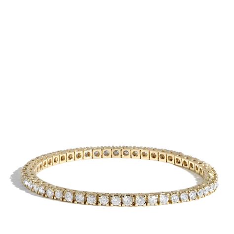 Yellow Gold Diamond Tennis Bracelets