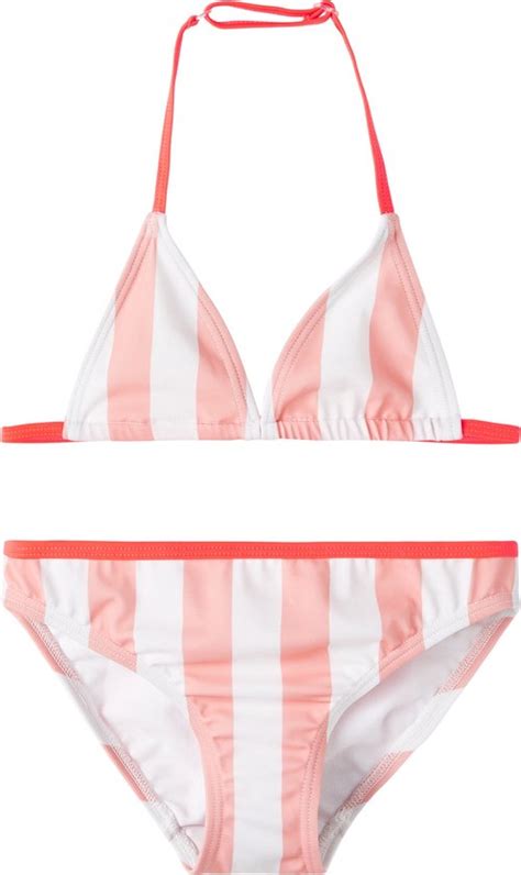 NAME IT NKFFELINA TRIANGLE BIKINI BOX CAMP Meisjes Bikini Maat 122