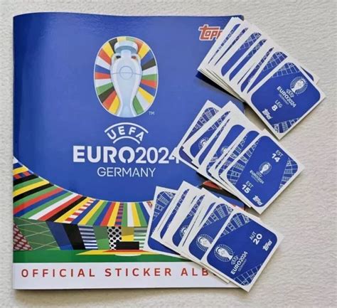 Topps Uefa Euro Germany Official Sticker Album Random