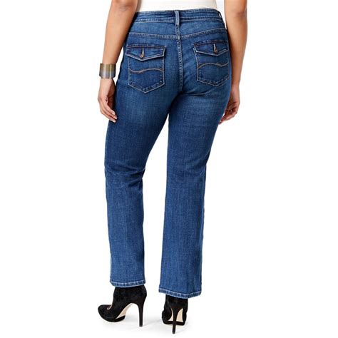 Lee Plus Womens Denim High Rise Bootcut Jeans