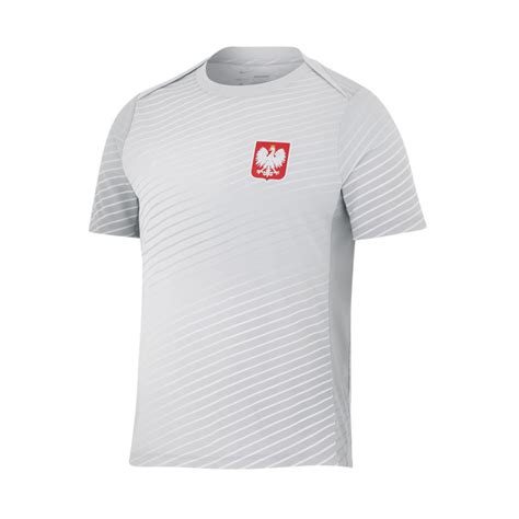 Camiseta Nike Polonia Training Eurocopa 2024 Wolf Grey Football Grey