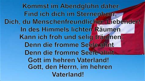 Swiss Psalm Full German Schweizerpsalm The National Anthem Of Switzerland Youtube