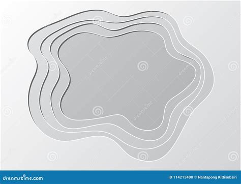 layer hole paper cutting art  copy space stock vector
