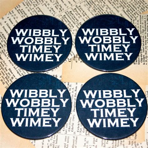 Wibbly Wobbly Timey Wimey Dr Who Themed Round Metal By Geekdetails 20