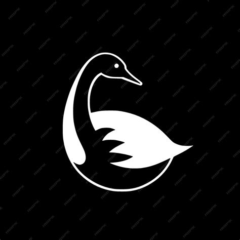 Premium Vector Swan Minimalist And Simple Silhouette Vector Illustration