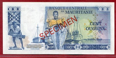 Mauretanien Mauritania 100 Ouguiya 1975 28 11 Specimen A00 000 Unc