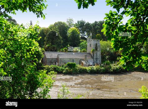 Church At St Just In Roseland Cornwall Stock Photo Alamy