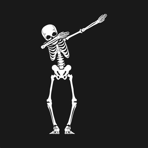 Dabbing Skeleton Dab Pose Hip Hop Skull And Bones Dabbing Dance T