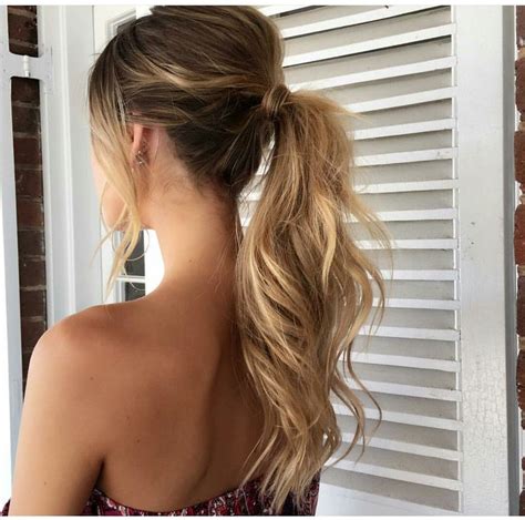 Naildesignidea Linktree Low Ponytail Hairstyles Messy Ponytail