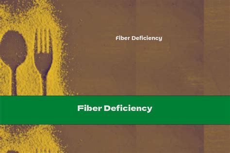 Fiber Deficiency This Nutrition