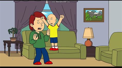 Caillou Beats Up His Own Dad And Gets Grounded Youtube