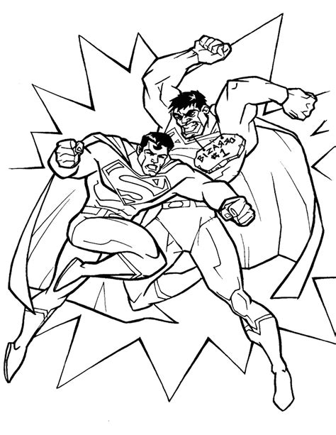 Superman Coloring Pages