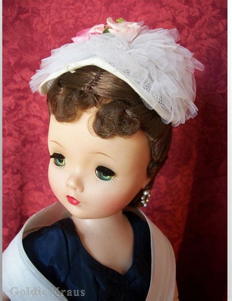 Madame Alexander Cissy In Navy Blue Taffeta With Organdy Stole And Tulle Hat Alexander Dolls