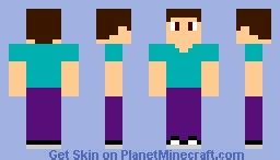 Basic Steve Minecraft Skin