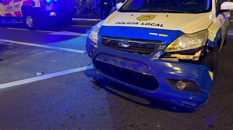 PERSECUCIÓN DE PELÍCULA EN JINÁMAR CON ACCIDENTE DE LA POLICÍA LOCAL