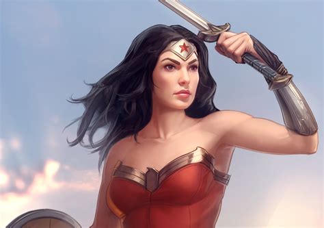 X Wonder Woman Superheroes Comic Artwork Artist Digital