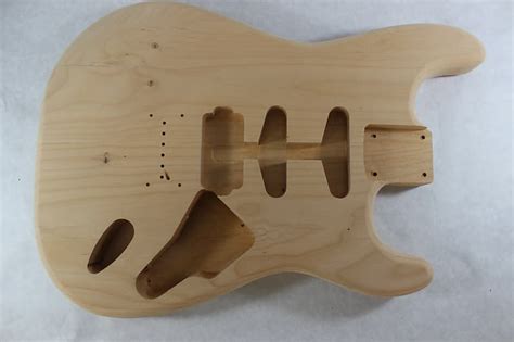 Unfinished Alder Hss Hardtail Guitar Body Fits Fender Strat Reverb