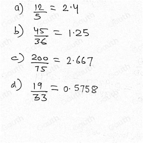 Solved Transforma Las Siguientes Fracciones En Decima Les Y