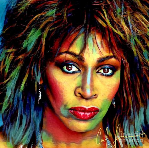 Tina Turner Digital Art By Carl Gouveia Fine Art America