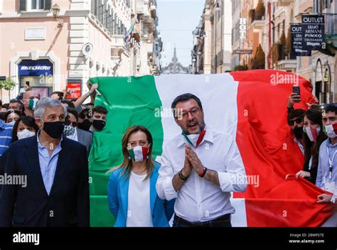 Fratelli Ditalia Leader Giorgia Meloni Immagini E Fotografie Stock Ad