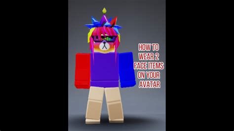 2021 How To Wear 2 Face Items On Your Roblox Avatar Youtube