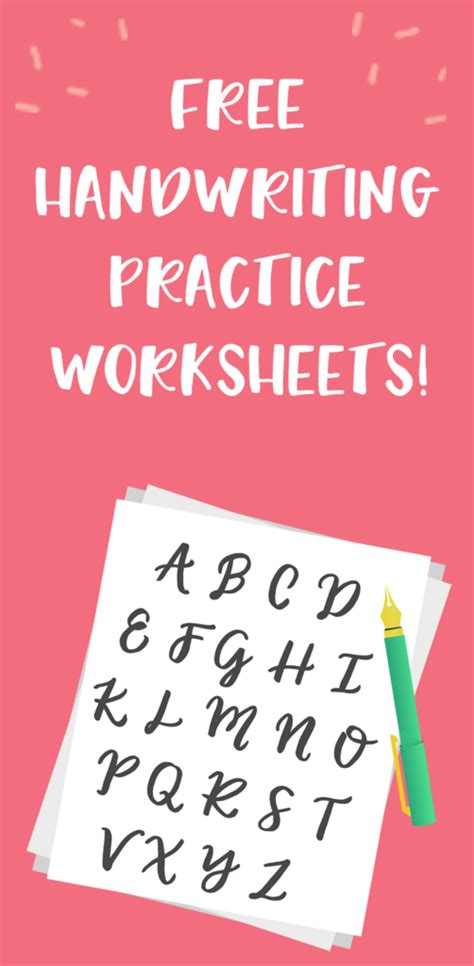 Alphabet Handwriting Worksheets For Adults