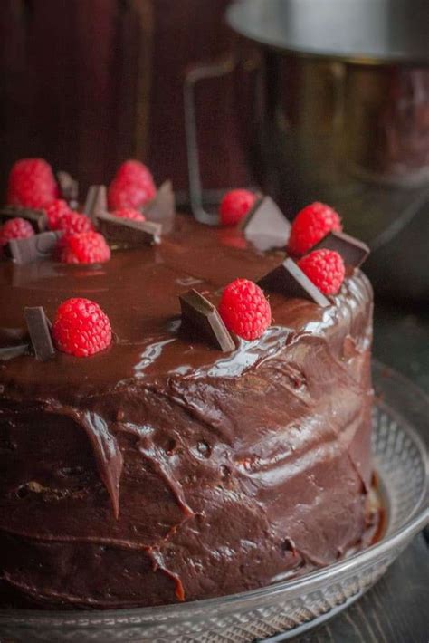 Chocolate Raspberry Cake With Raspberry Whipped Cream Filling And Chocolate Frosting Sweetphi