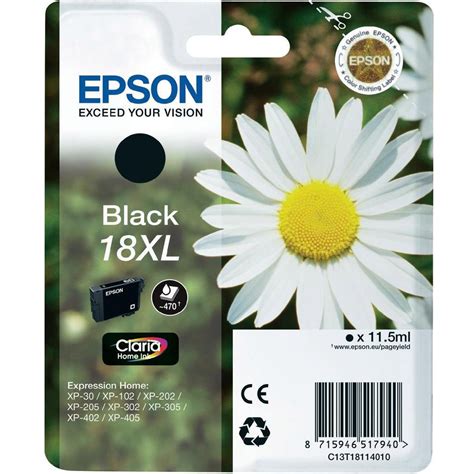 Original Epson Xl Black High Capacity Ink Cartridge C T