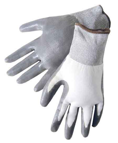 Liberty 4630C Q Grip Gray Nitrile Coated Nylon Shell Gloves