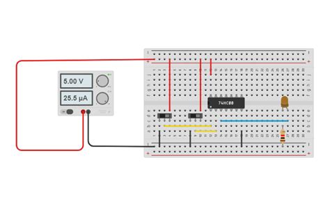 Circuit Design Nand Gate Tinkercad