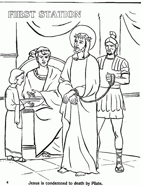 Stations Of The Cross Coloring Pages Printable