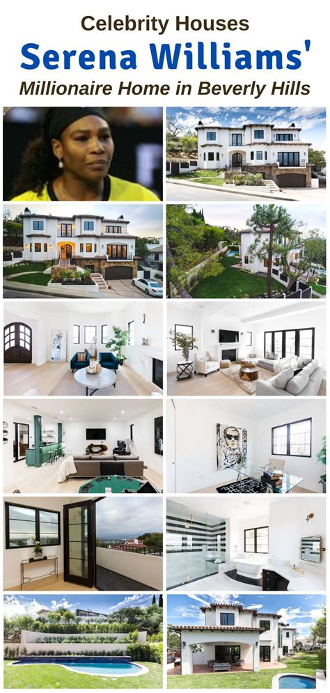 Serena Williams Home In Beverly Hills 6 7 Million Beverly Hills Mansion Celebrity Houses