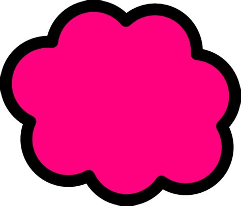 Pink Cloud Clip Art at Clker.com - vector clip art online, royalty free ...