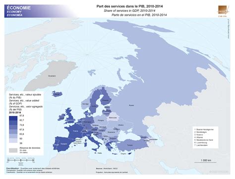 Services Du PIB 2010 2014 Cartoprodig Des Cartes Pour