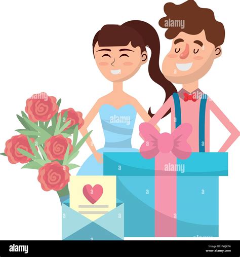 wedding portrait cartoon Stock Vector Image & Art - Alamy