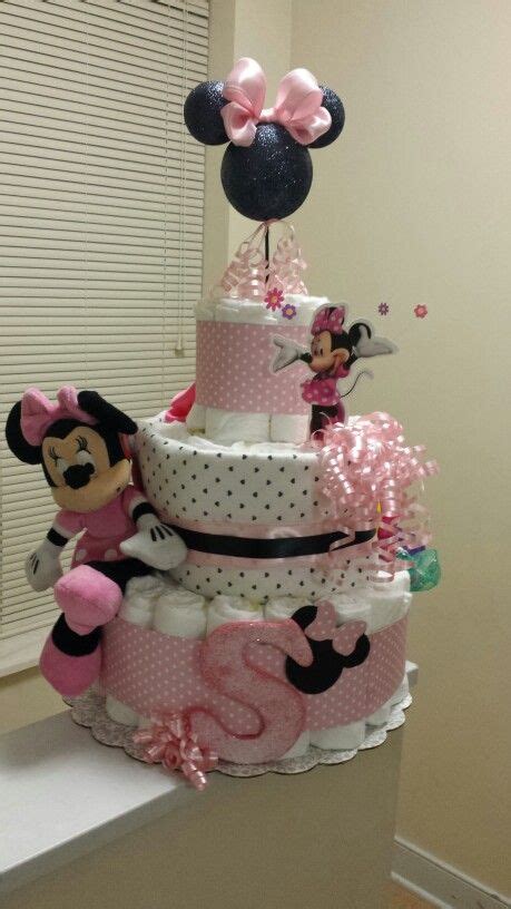 Minnie Mouse Diaper Cake Ideas Wiki Cakes