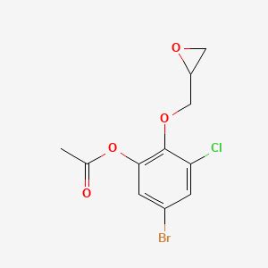 Buy 5 Bromo 3 Chloro 2 Oxiran 2 Ylmethoxy Phenyl Acetate BenchChem