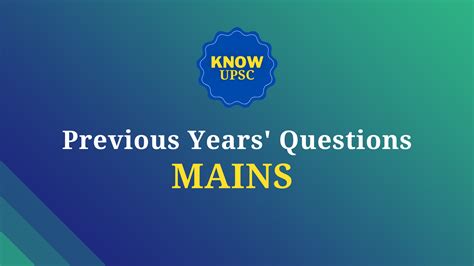 Upsc Mains Pyqs Upsc Previous Year Questions Download