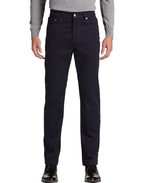 Joseph Abboud Modern Fit Luxe Power Stretch Twill Pants Navy Mens