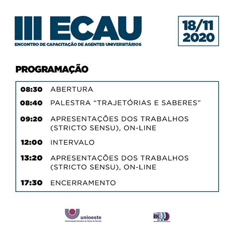 Unioeste Promove Iii Encontro De Capacitação De Agentes Universitários